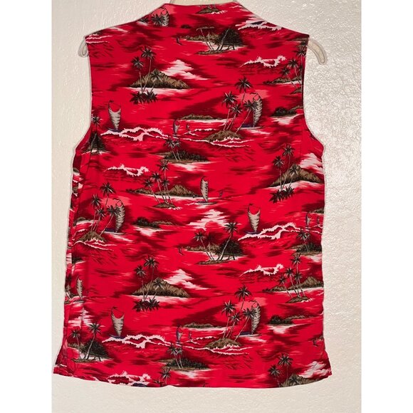 Connected Apparel Women's 8 Blouse Button Front Sleeveless Rayone - Picture 10 of 14